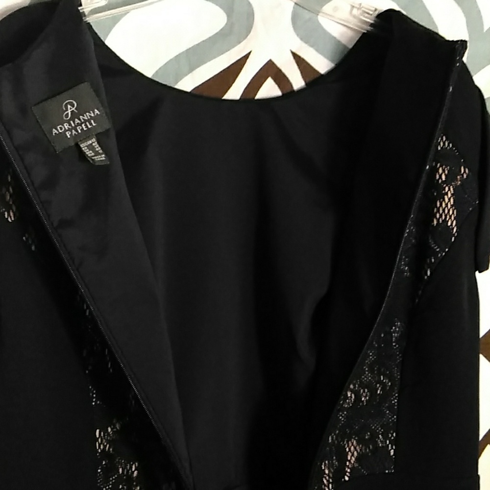 Adrianna Papell navy blue dress size 10 - Picture 8 of 8